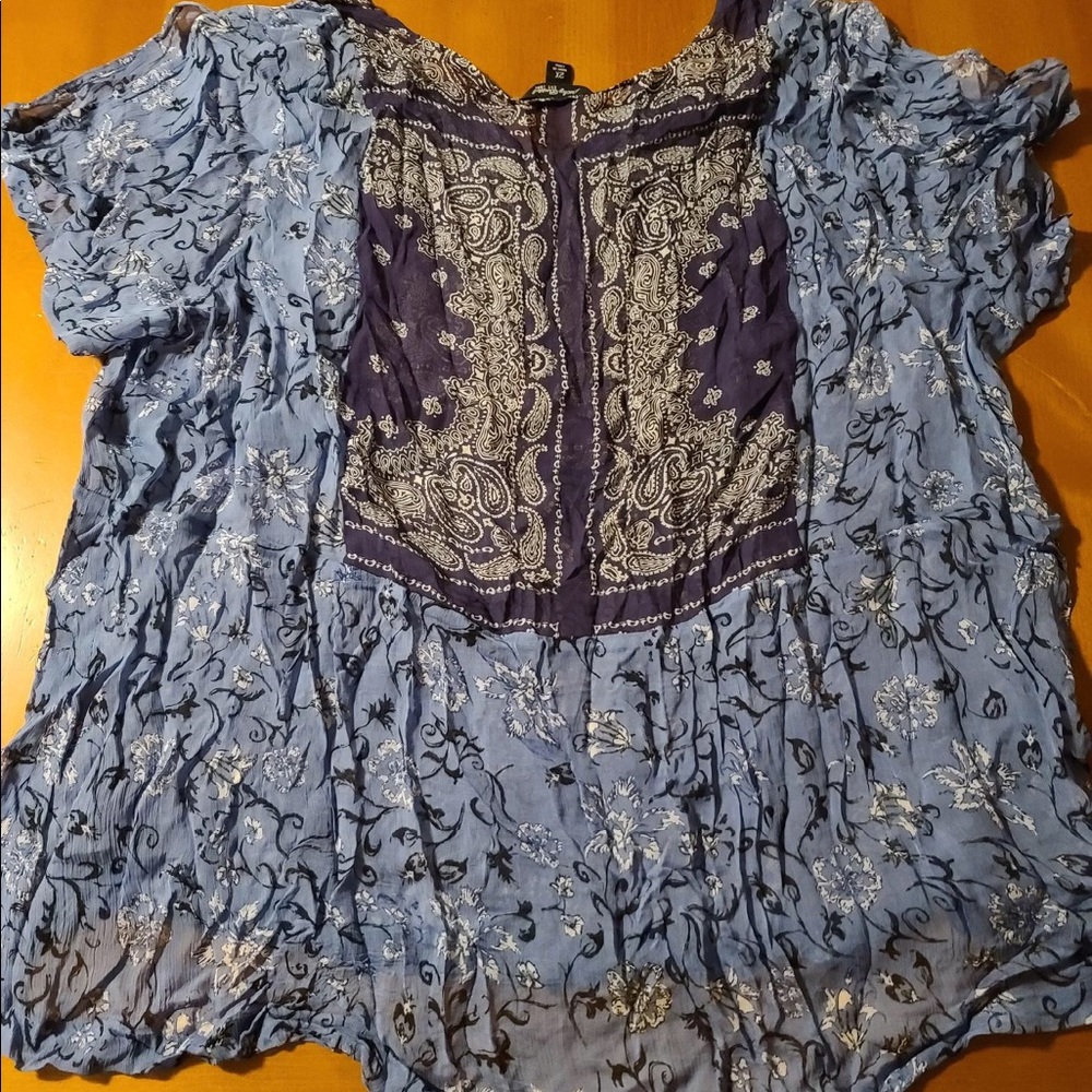 Lucky brand short sleeve blouse